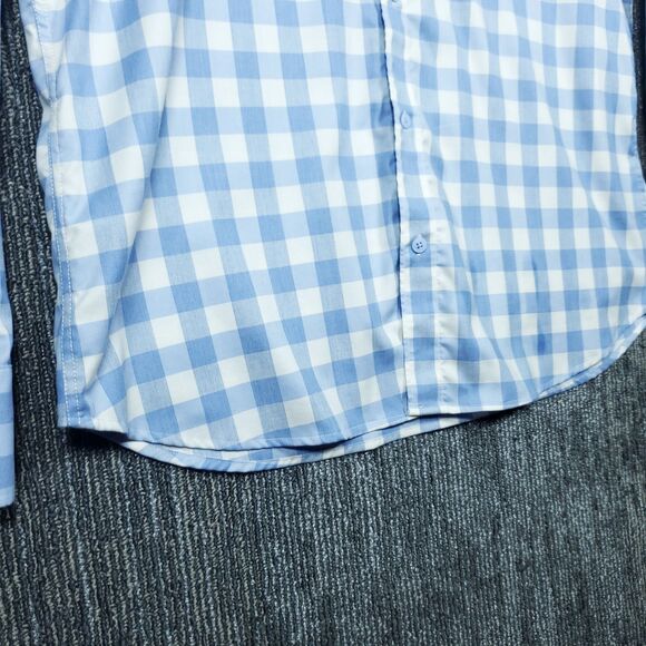 Twillory Shirt Mens XL Blue Plaid Untuckable Button Up Long Sleeve Tailored - Picture 8 of 16